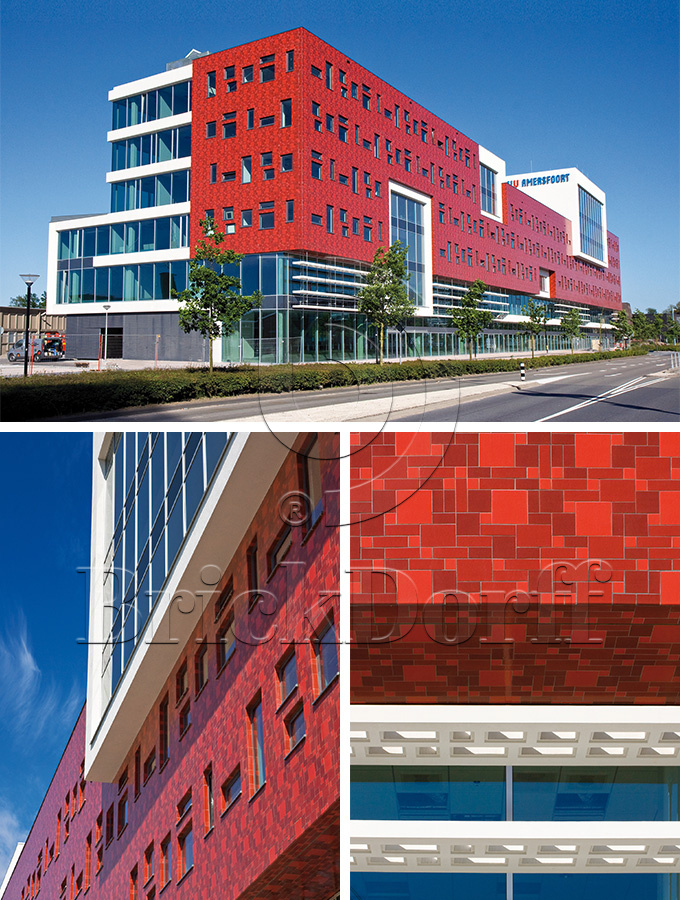 Rot 330 красная, 240*71*10 мм, Глазурованная клинкерная фасадная плитка под кирпич ABC