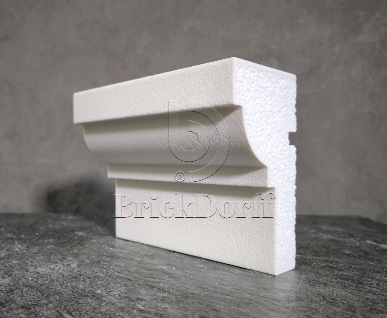 ПОДОКОННИК для Фасада и Интерьера - лепнина, декор из пенополистирола ПВ-150/2 150*80*2000 мм