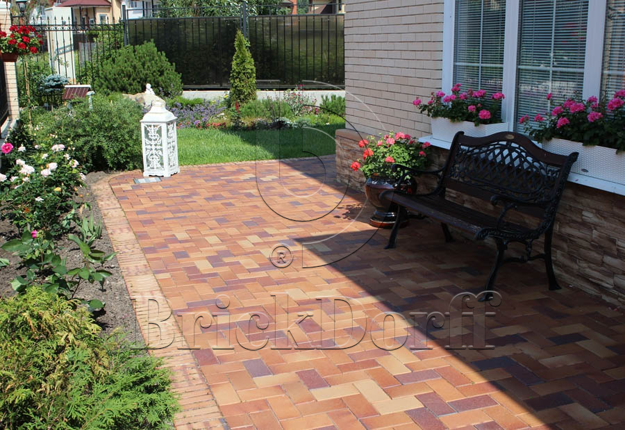 Тротуарная плитка / брусчатка Клинкерная ABC Herbstlaub-geflammt (Хербстлауб-гефламмт), 200*100*45 мм