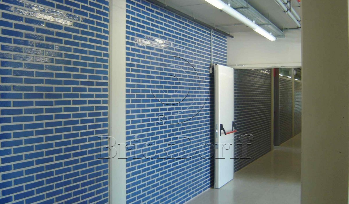 Hellblau 340 голубая, 240*71*10 мм, Глазурованная клинкерная фасадная плитка под кирпич ABC