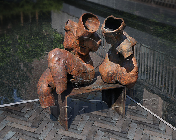 Тротуарная плитка / брусчатка Клинкерная ABC Gotland blau-braun Schmolz (Готланд блау-браун Счмолз), ригельный 292*71*71 мм