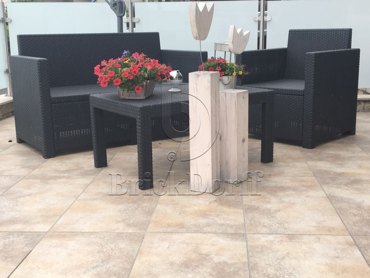 Клинкерная Плитка напольная противоскользящая Stroeher KERAPLATTE AERA T 727 pinar 294*294*10 мм