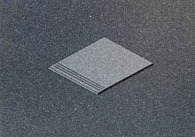 Клинкерная ступень плоская с насечками противоскользящая плитка ABC Trend Anthrazit-dunkelgrau 300*310*8 мм