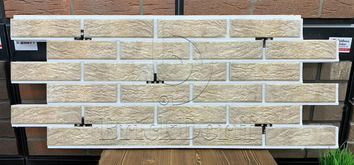 Loft Brick Salt фасадная термопанель из пенополистирола ППС 50 мм с клинкерной плиткой