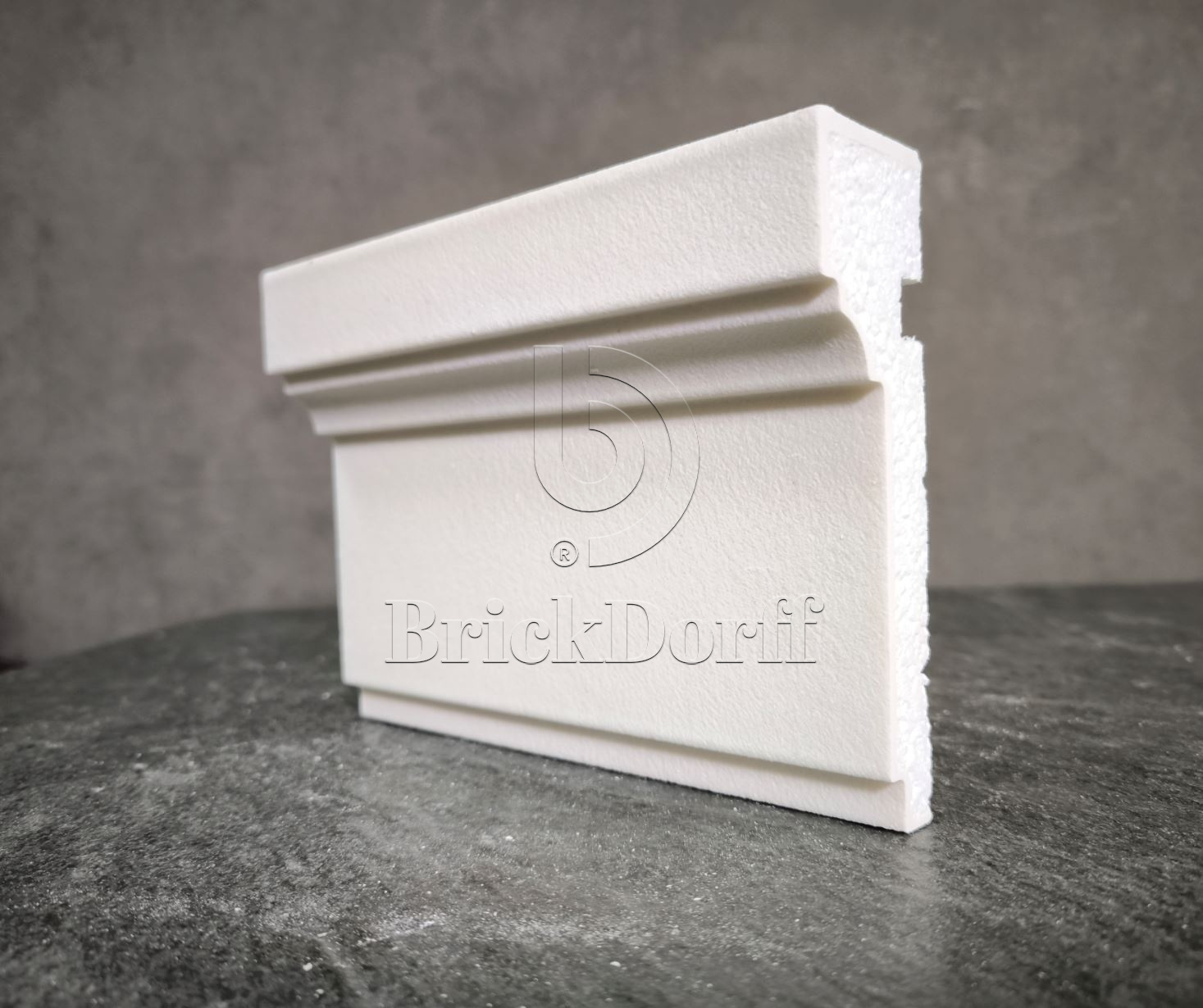 Молдинг для фасада - лепнина, декор из пенополистирола МВ-140/5 140*40*2000 мм