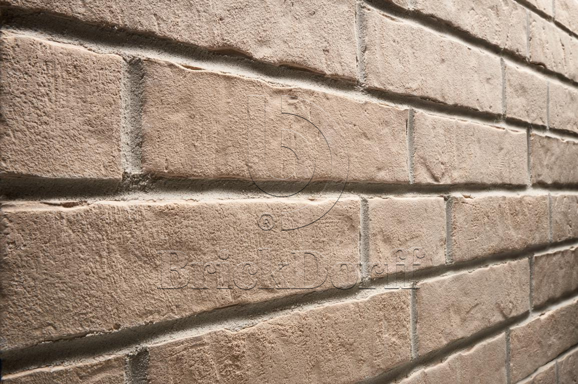 Клинкерная фасадная плитка облицовочная под кирпич Stroeher (Штроер) Zeitlos 351 kalkbrand рельефная NF14, 240*71*14 мм