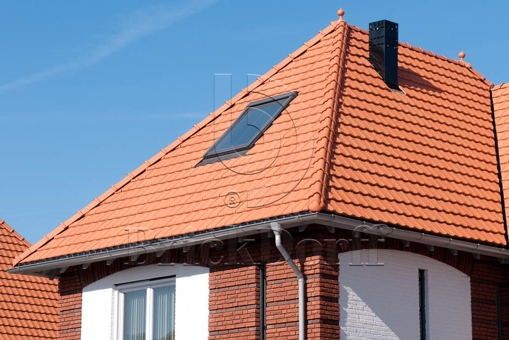 Керамическая черепица рядовая Roben Rheinland натуральный красный