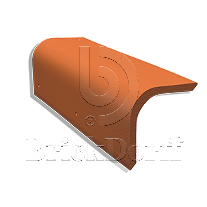 Торцевая черепица натуральная цементно-песчаная Classic графит 48, Kriastak Baltic tile