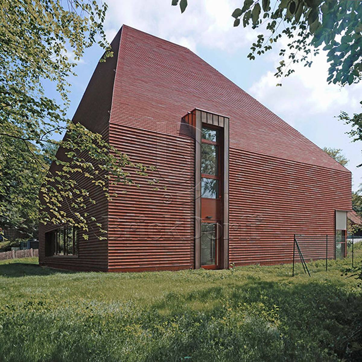 NORDIC Rot schwarz-besandet 365x250x30x14, ABC Клинкерная плитка для навесного вент Фасада и Кровли