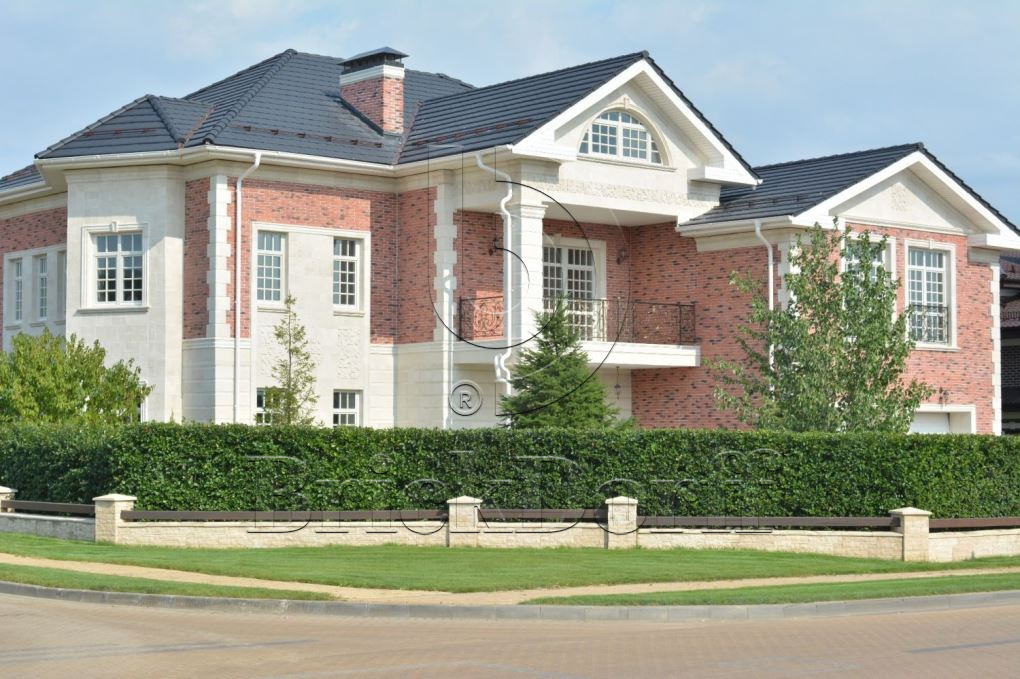 Фасадная облицовочная декоративная плитка травертин-касса 15