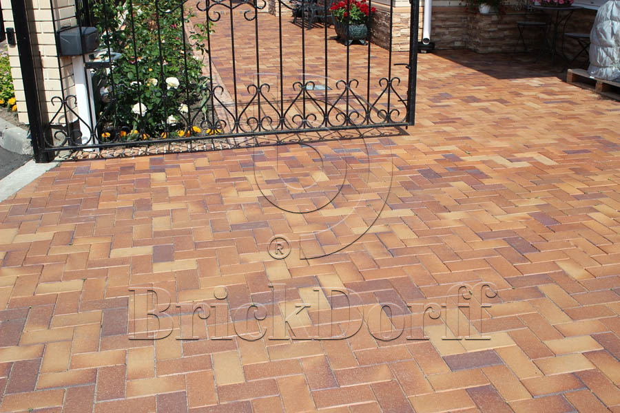 Тротуарная плитка / брусчатка Клинкерная ABC Herbstlaub-geflammt (Хербстлауб-гефламмт), 200*100*45 мм