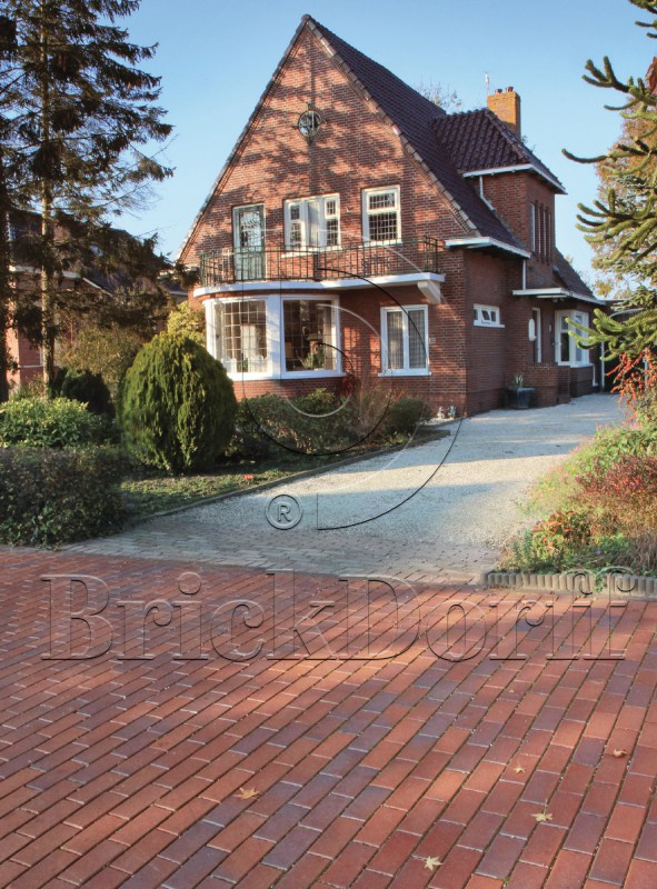 Тротуарная плитка / брусчатка Клинкерная ABC Eisenschmelz-bunt-geflammt (Еисенсчмелз-бунт-гефламмт), 240*118*52 мм