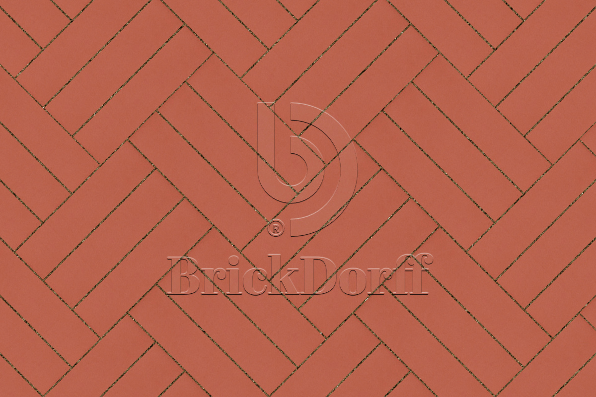 Клинкерная тротуарная плитка ригельная - брусчатка Lode  JANKA красный  250х45х65 мм