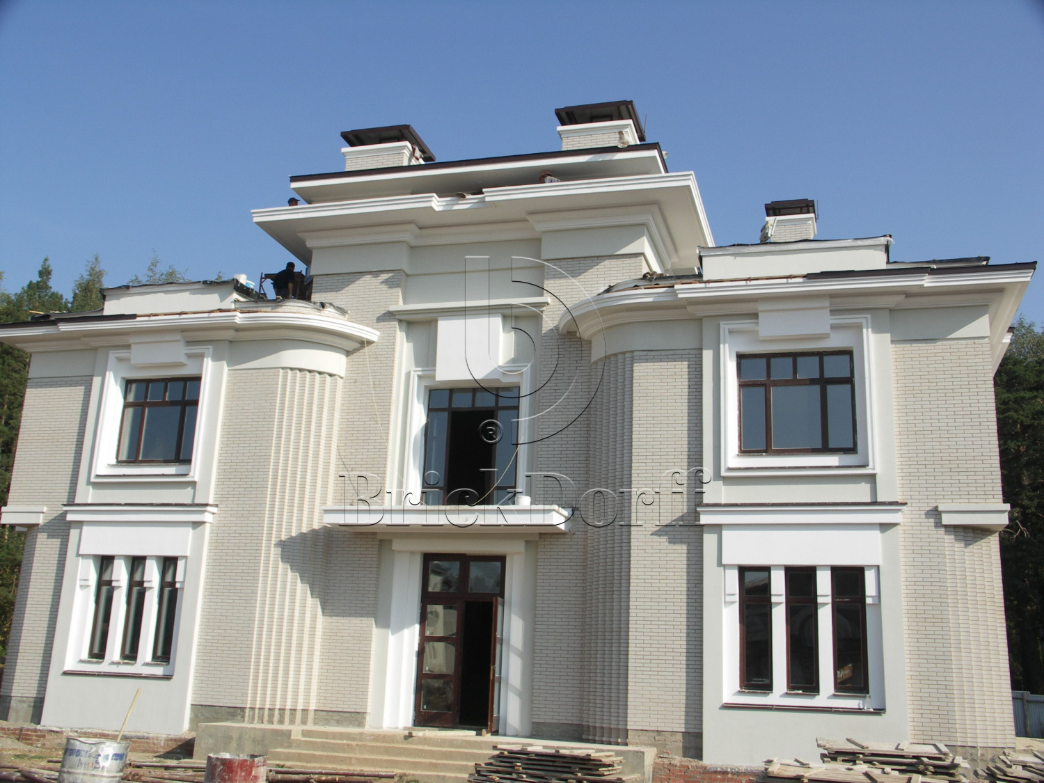 Фасадная Термопанель из пенополистирола ППС 60 мм с клинкерной плиткой Piz Duan 240*71*10 мм