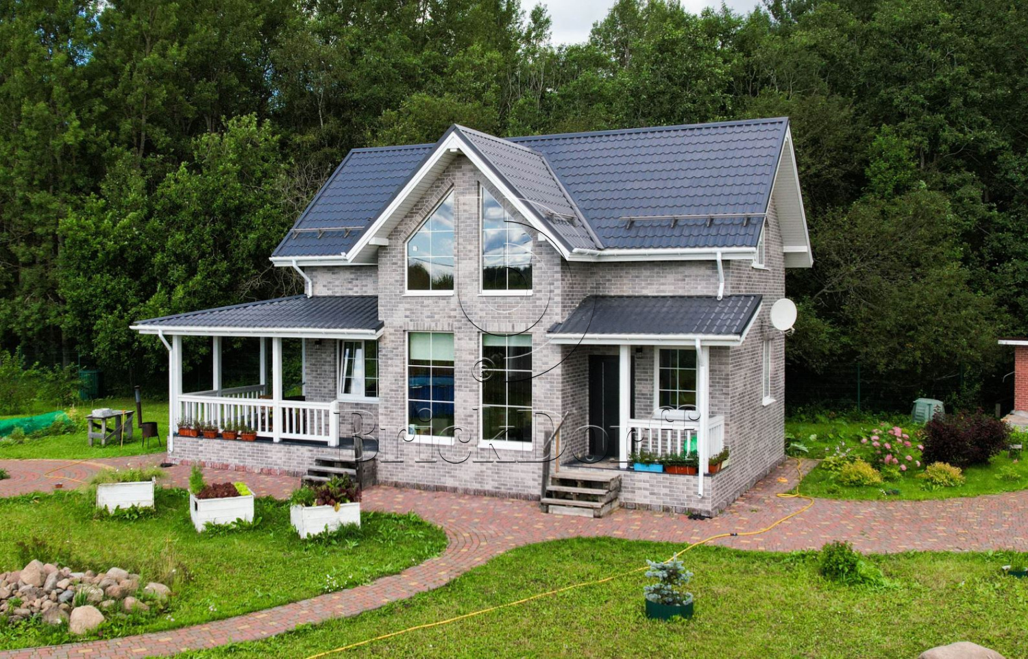 Viano Grys 245X66х7,4 мм Клинкерная фасадная плитка под кирпич облицовочная, серо-бежевый