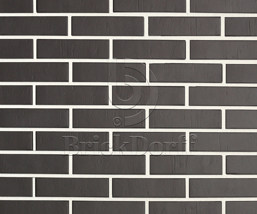 Кирпич клинкерный облицовочный темно-серый, Lode SATURN (ново) штриховая, 250*85*65 мм