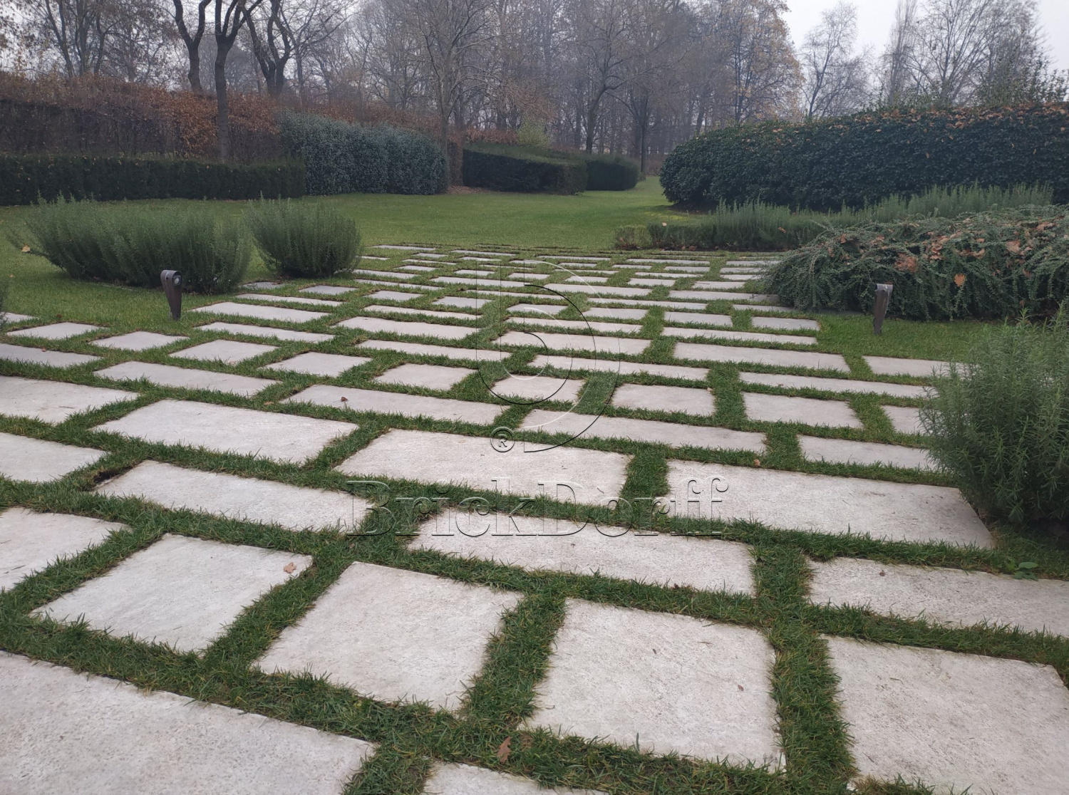 Тротуарная плитка Дерево. Frame Oak LASTRA 20mm / Фрейм Оак Ластра 20мм 600х600х20мм