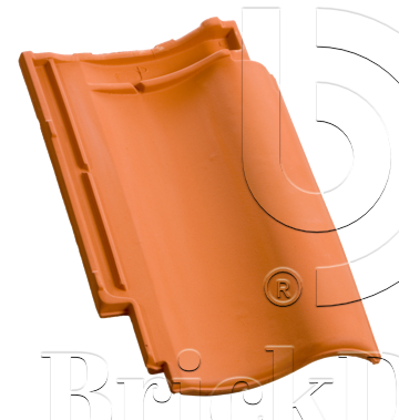 Керамическая черепица рядовая Roben Bornholm натуральный красный