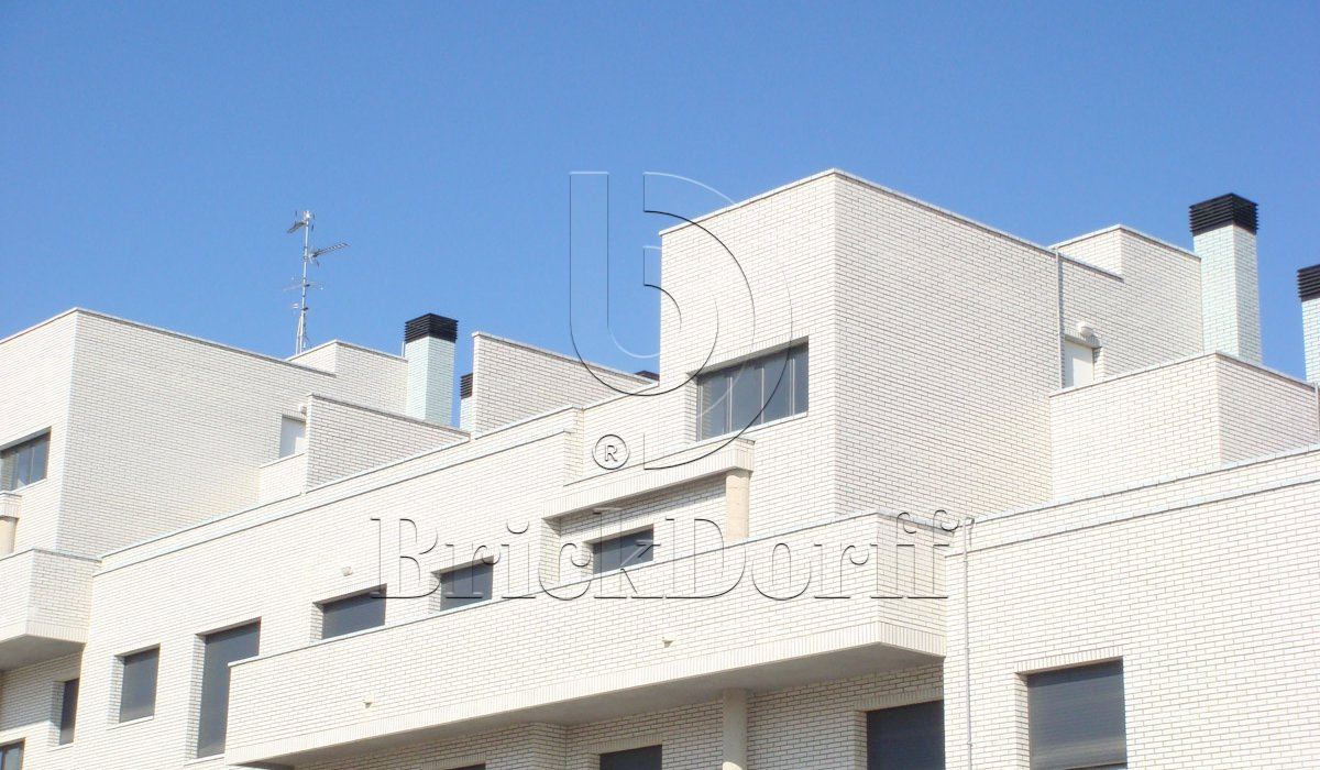 Weiss 300 белая, 240*71*10 мм, Глазурованная клинкерная фасадная плитка под кирпич ABC