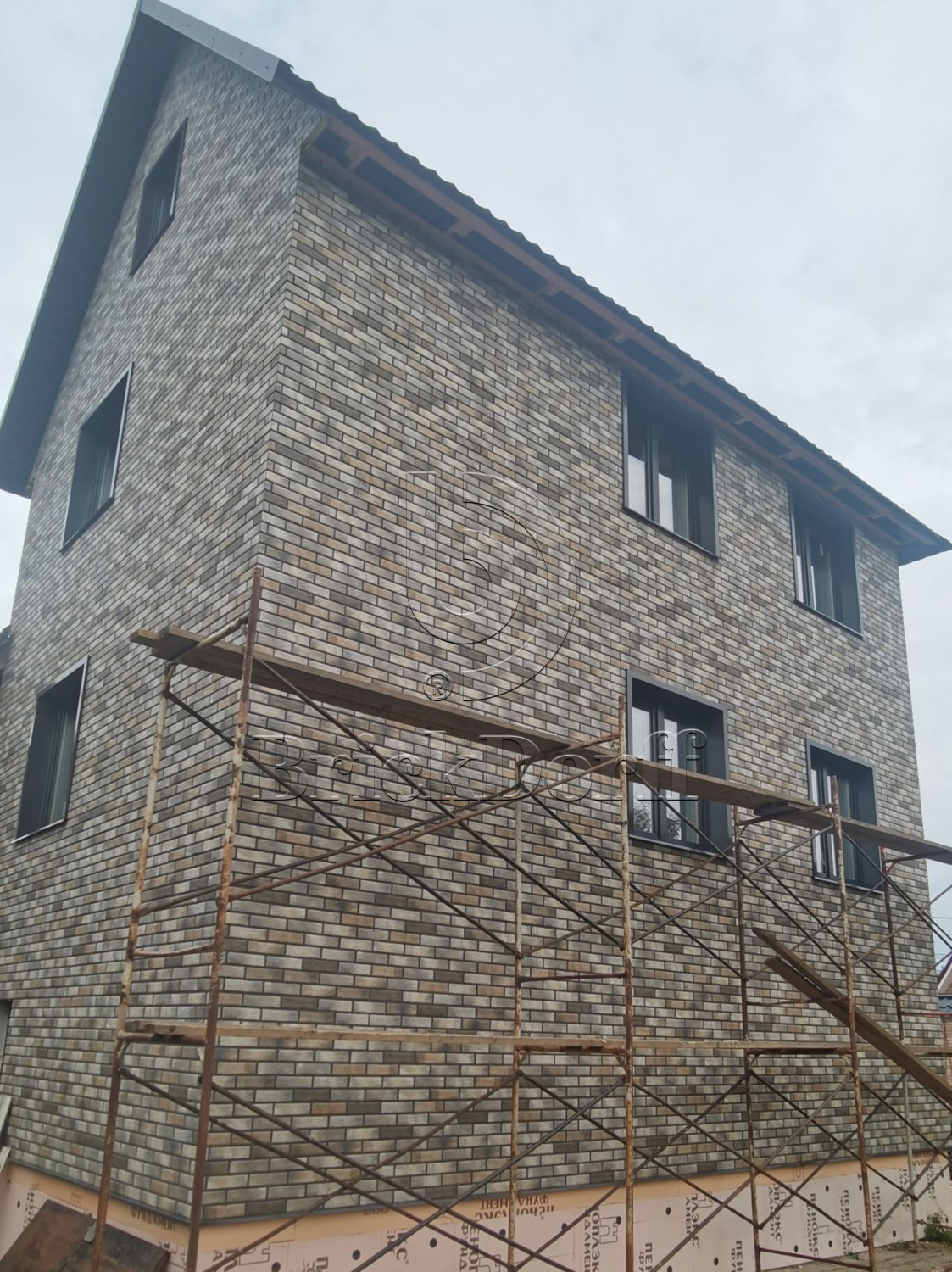 Loft Brick Pepper фасадная термопанель из пенополистирола ППС 100 мм с клинкерной плиткой