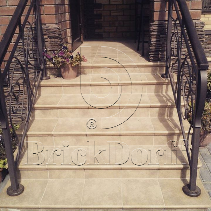 Клинкерная Плитка напольная противоскользящая Stroeher KERAPLATTE ROCCIA 835 sandos 294*294*10 мм