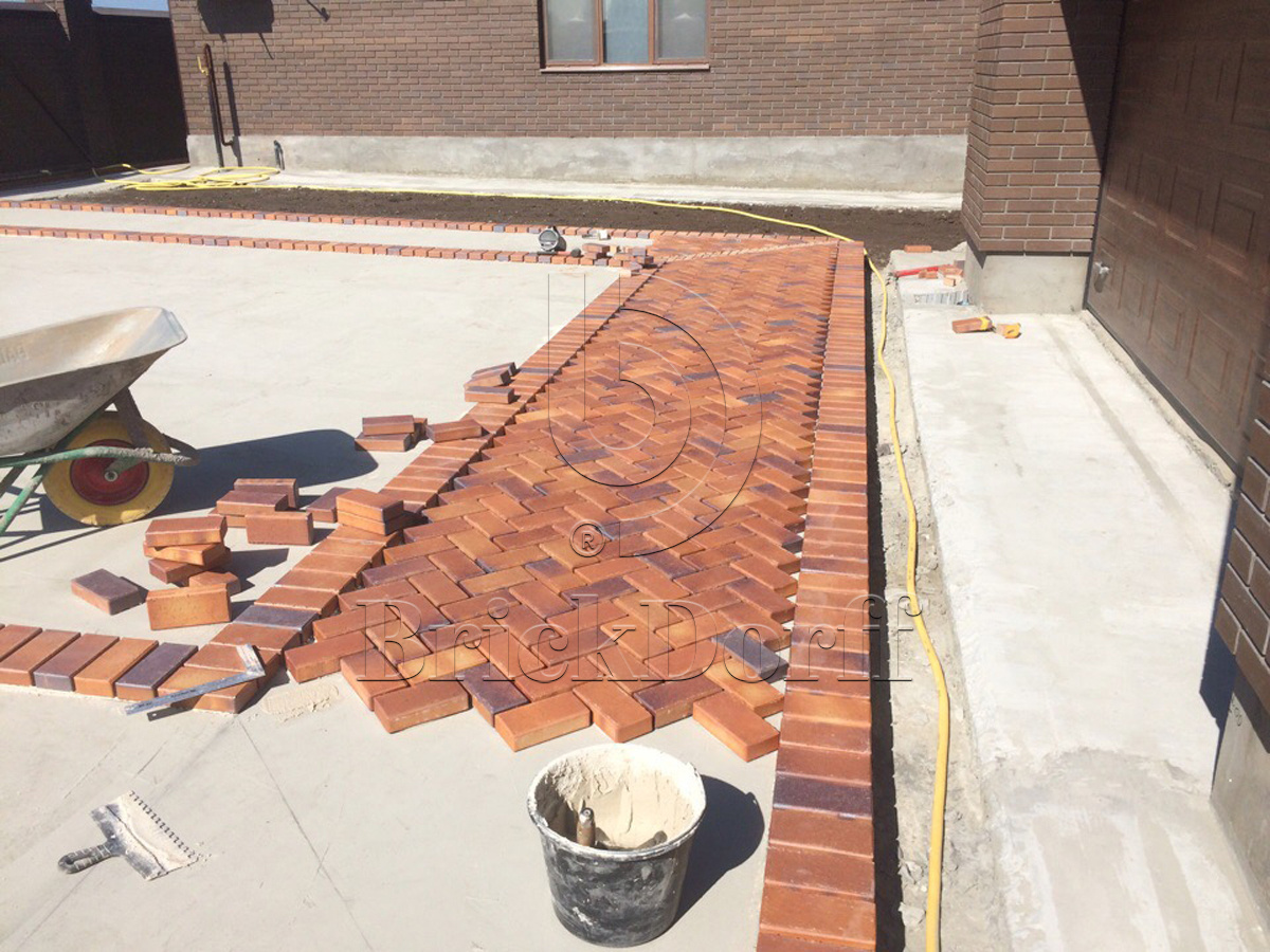 Тротуарная плитка / брусчатка Клинкерная ABC Herbstlaub-geflammt (Хербстлауб-гефламмт), 200*100*45 мм