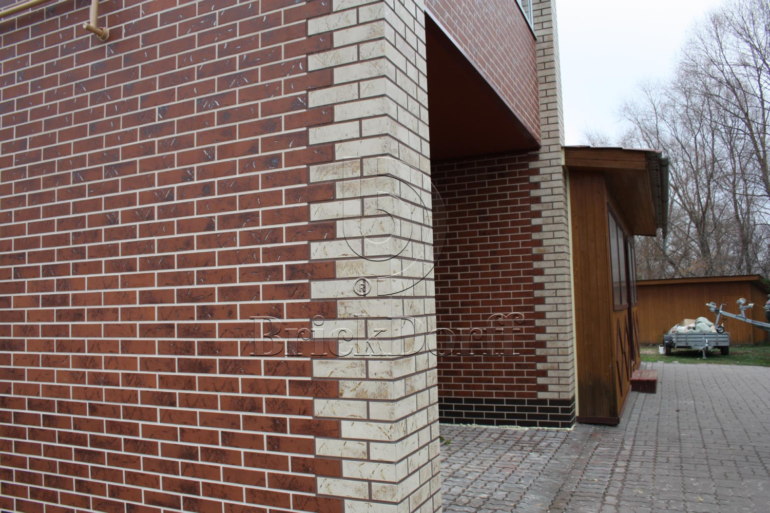 Фасадная Термопанель из пенополистирола ППС 60 мм с клинкерной плиткой Austria Kitzbuhel 240*71*8 мм