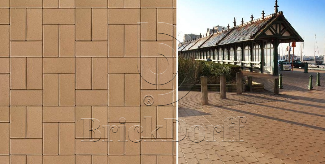 Тротуарная плитка / брусчатка Клинкерная ABC Lederfarben nuanciert (Ледерфарбен нуанкиерт), 200*100*45 мм