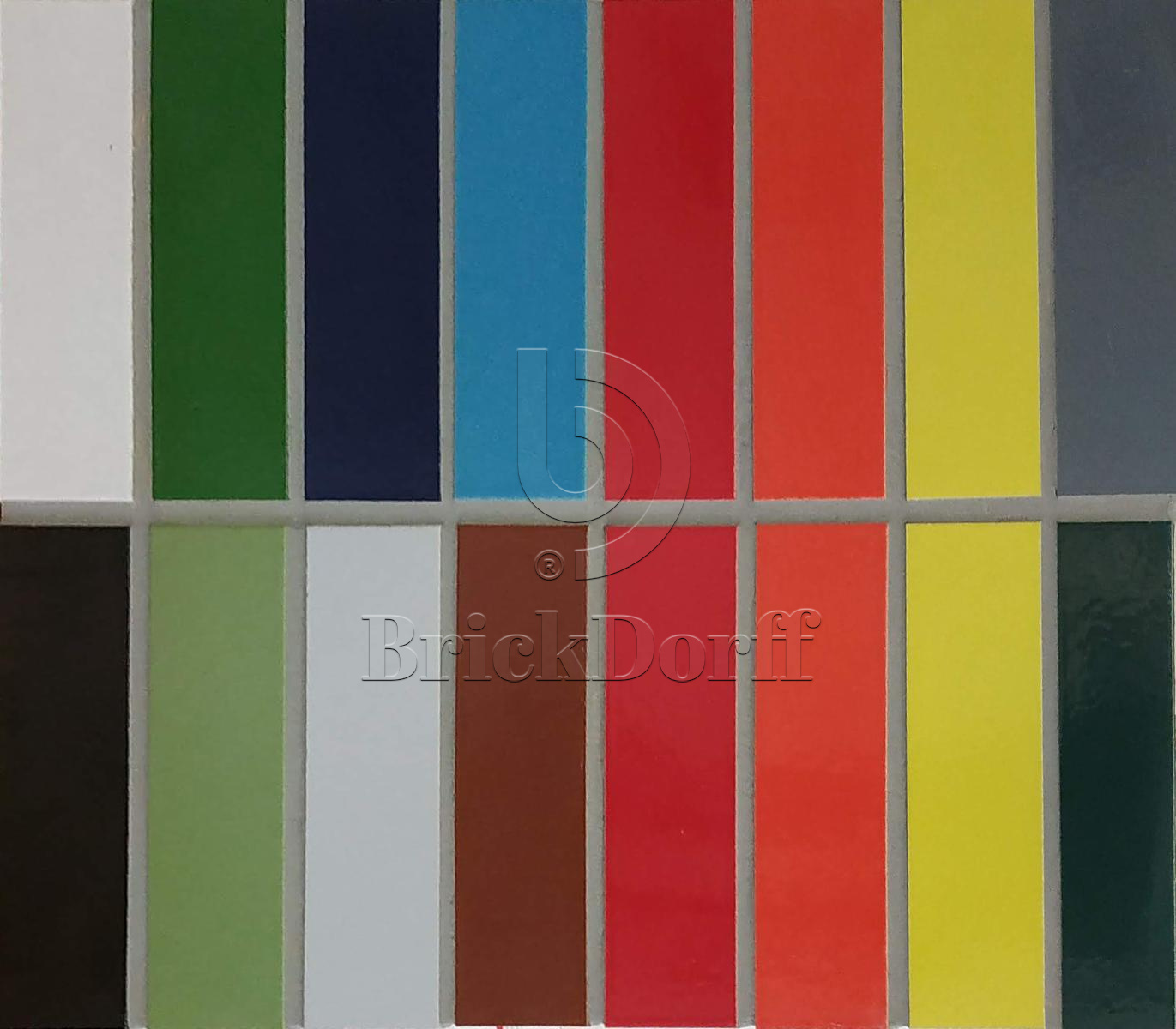 Hellblau 340 голубая, 240*71*10 мм, Глазурованная клинкерная фасадная плитка под кирпич ABC