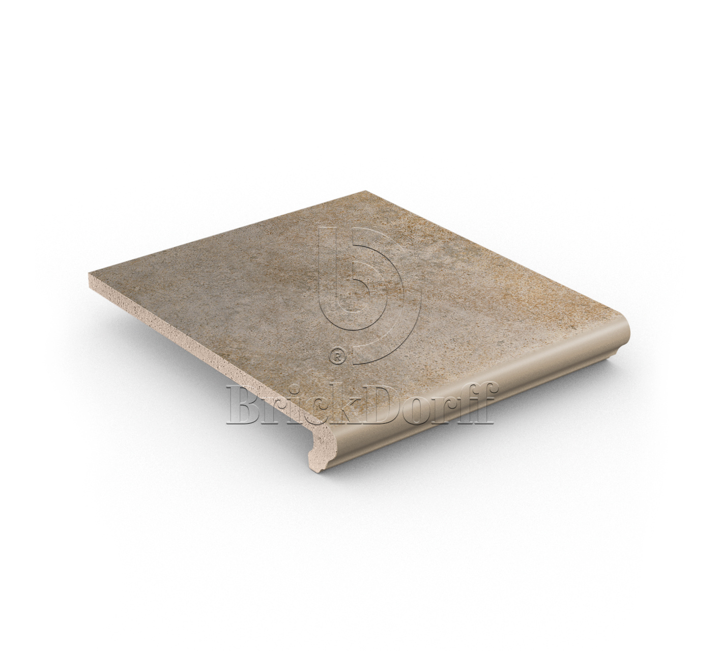 Клинкерная ступень флорентинер противоскользящая плитка Stroeher KERAPLATTE AERA T 727 pinar 340*294*12 мм