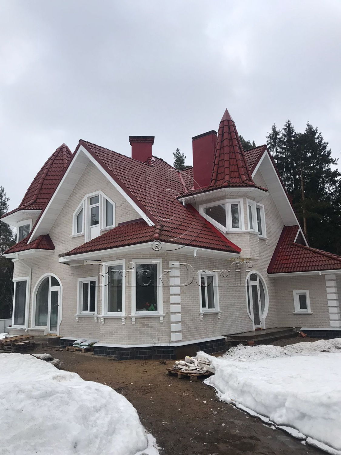 SCANDIANO BEIGE 245X66х7,4 мм Клинкерная фасадная плитка под кирпич облицовочная бежевая