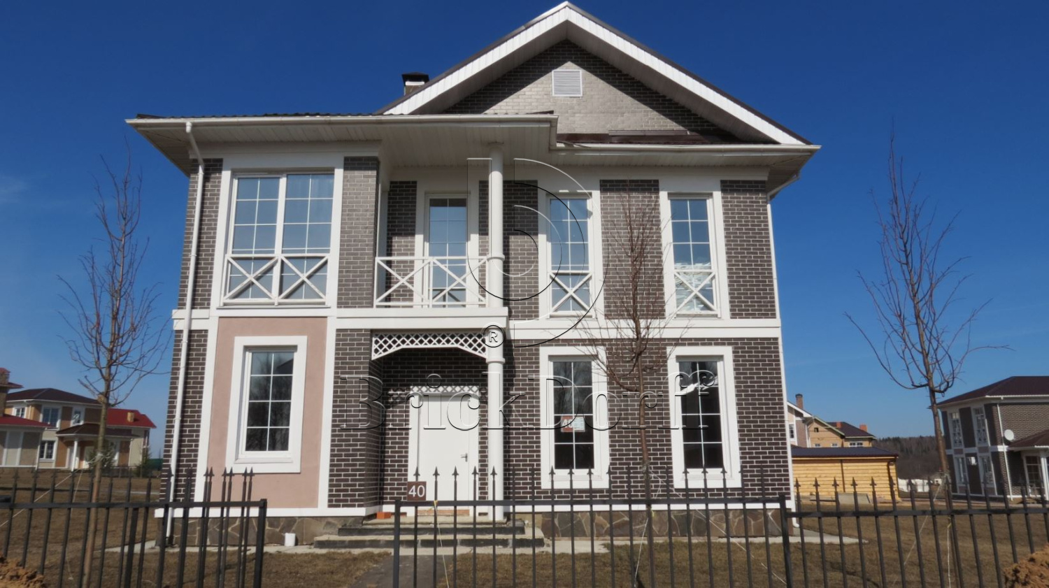 Ласточкин хвост Клинкерная фасадная плитка облицовочная ABC Braun 240*71*14 мм