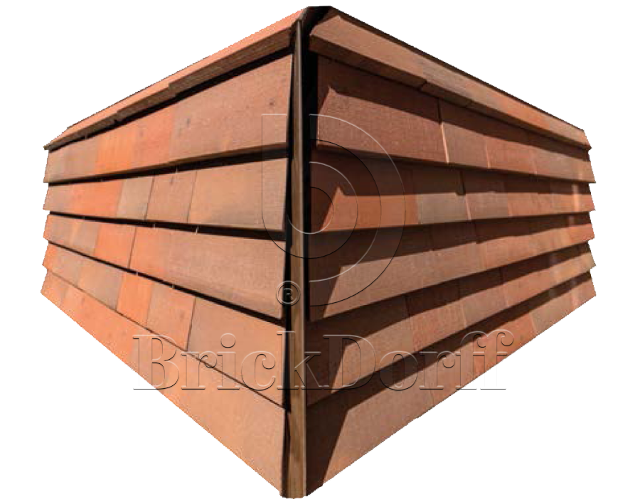 NORDIC 10 Rostrot 365x250x30x14, ABC Клинкерная плитка для навесного вент Фасада и Кровли