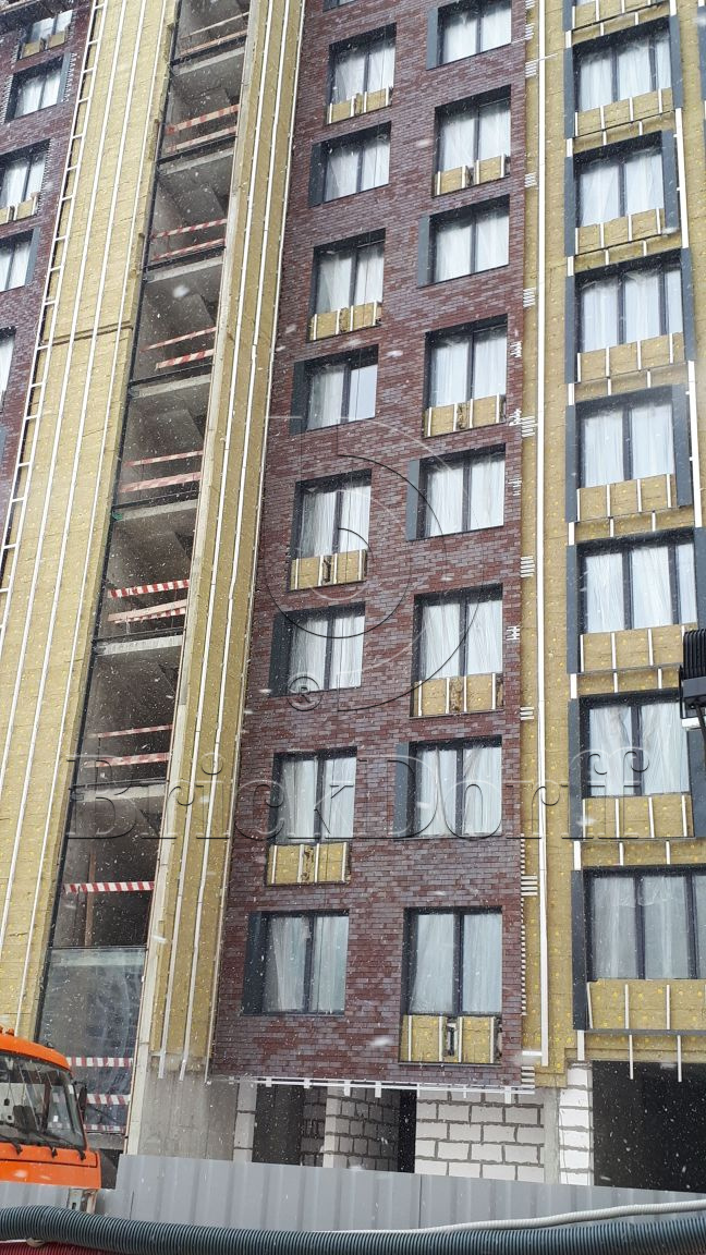 Клинкерная Плитка для Вентилируемых фасадов с расшивкой шва ABC №9010 240*71*14 мм