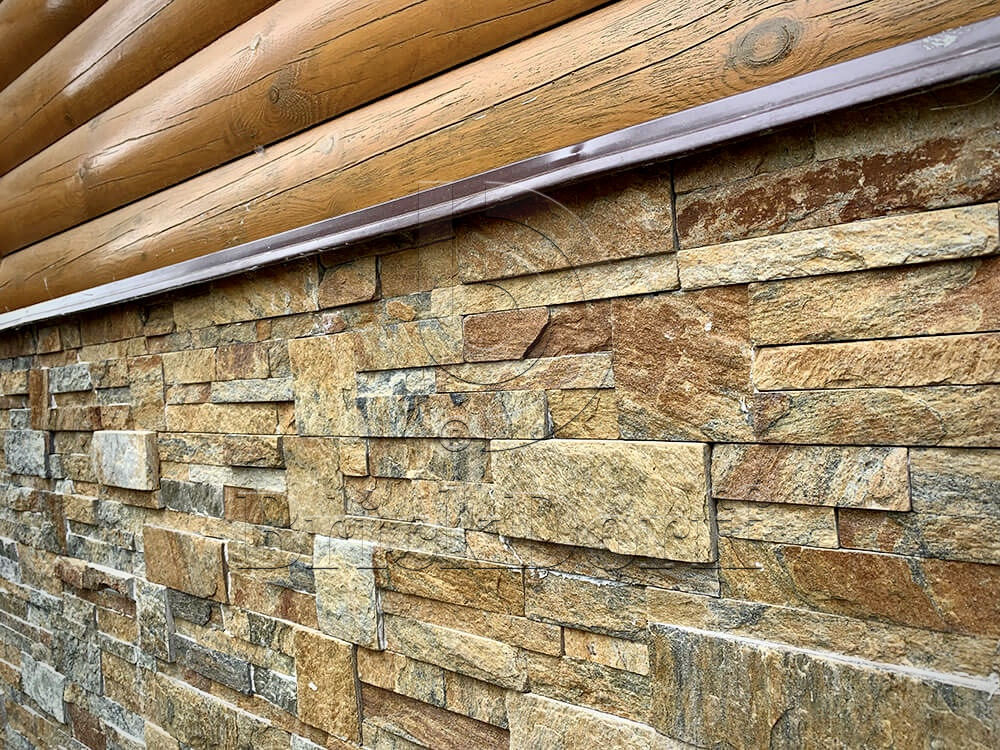 Кварцит Цветной 350*180*10\12 мм, натуральный камень для фасада и интерьера BD