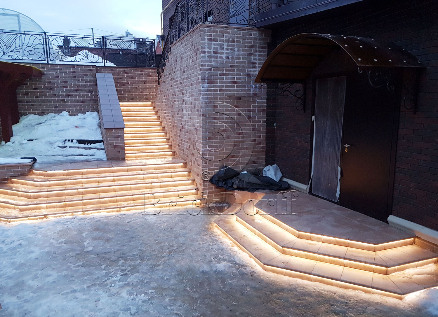 Клинкерная ступень Флорентинер противоскользящая плитка ATRIUM WK31150 Cotto 310*320*9,5 мм Westerwalder Klinker