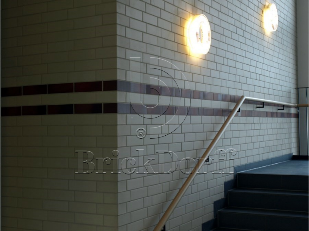 Клинкерная фасадная плитка облицовочная под кирпич Stroeher (Штроер) Keravette Chromatic 140 weiss гладкая NF11, 240*71*11 мм