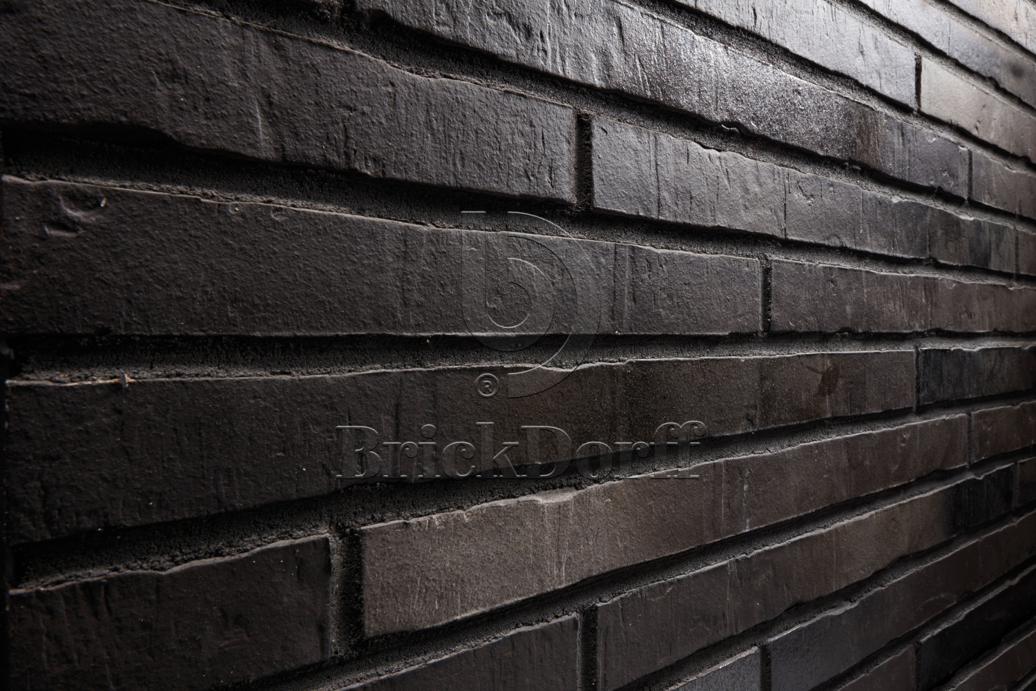 RIEGEL 50 453-siber-schwarz, 490*40*14мм Stroeher Клинкерная фасадная плитка под кирпич ригельная Langformat