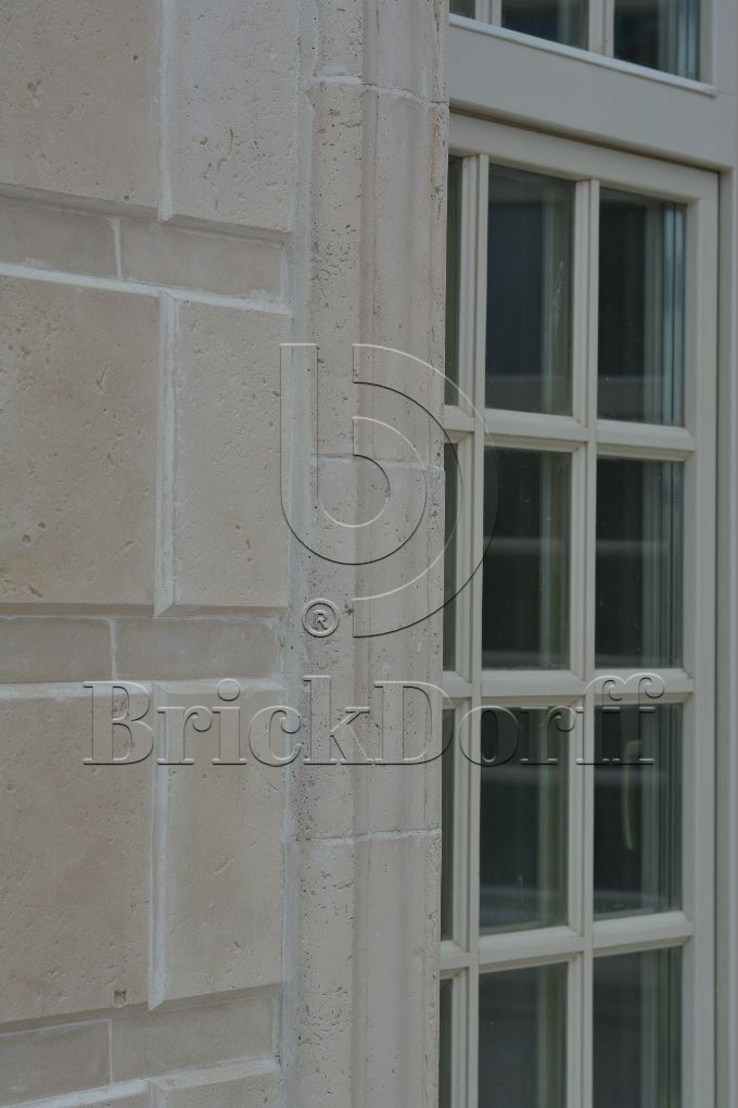 Фасадная облицовочная декоративная плитка травертин-касса 15