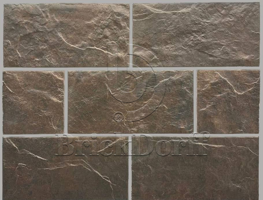 Облицовочная плитка Terra TERRABIG Brown крупный формат под камень — архитектурная серия для фасада и интерьера