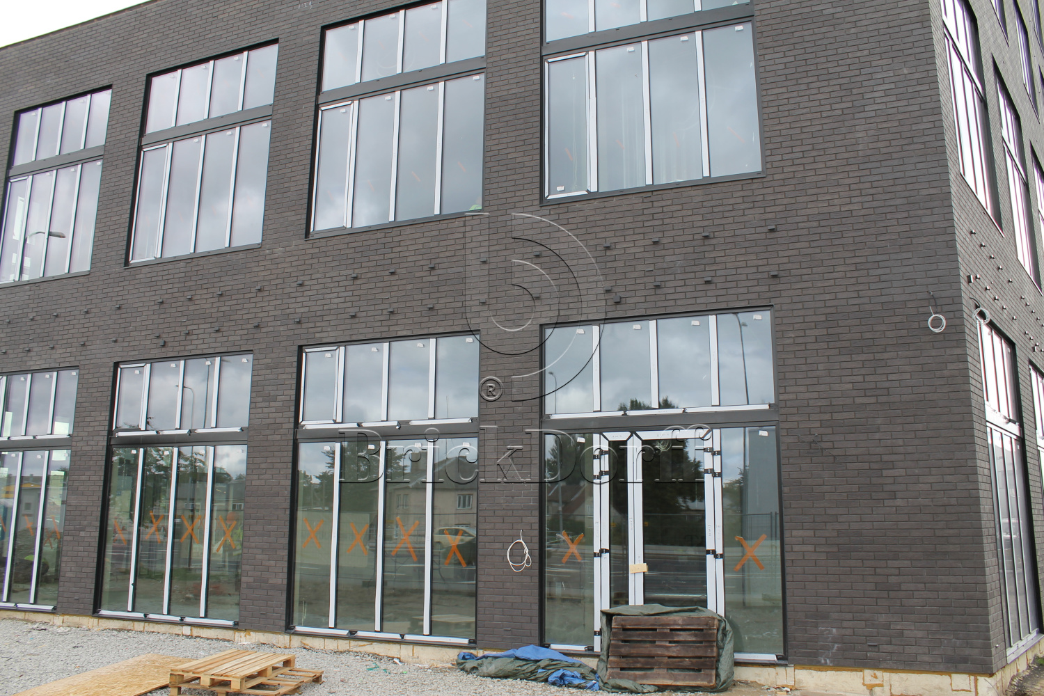 Клинкерная фасадная плитка облицовочная под кирпич Stroeher (Штроер) Keraprotect 430 den haag рельефная NF11, 240*71*11 мм