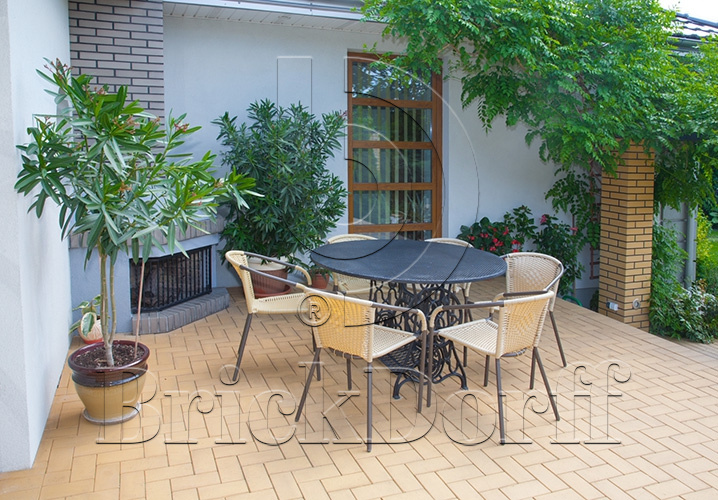 Тротуарная плитка / брусчатка Клинкерная желтая LHL klinker SAHARA 200*100*47 мм