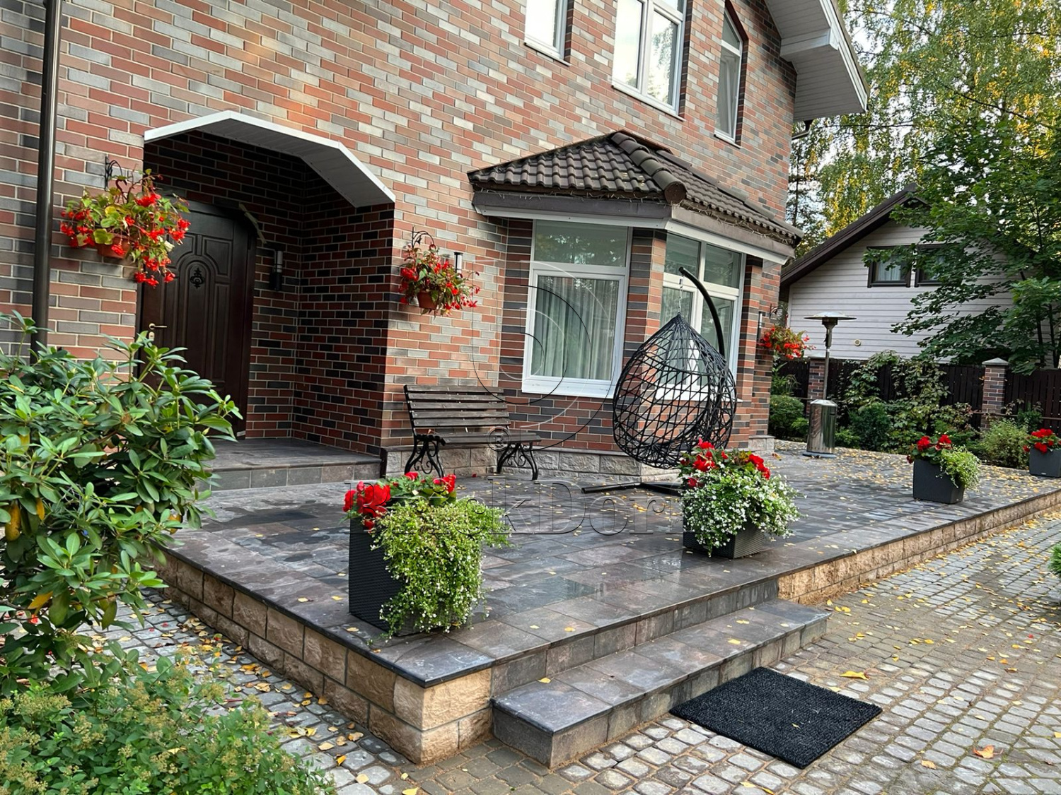 Клинкерная плитка Scandiano Brown 300x300x11 – для улицы, террасы, крыльца, лестницы, морозостойкая