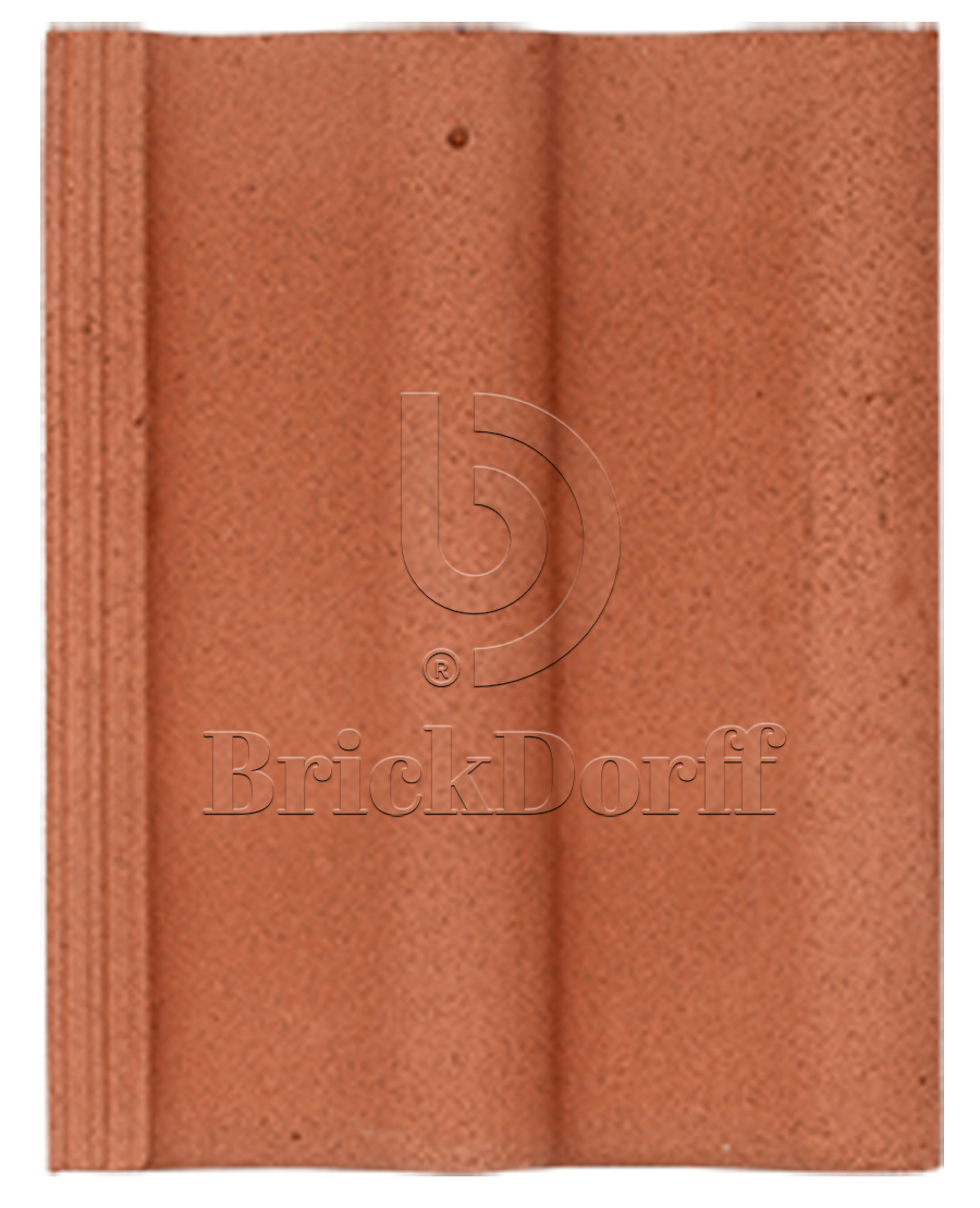 Натуральная цементно-песчаная черепица рядовая Light неокрашенный красный 71, Kriastak Baltic tile