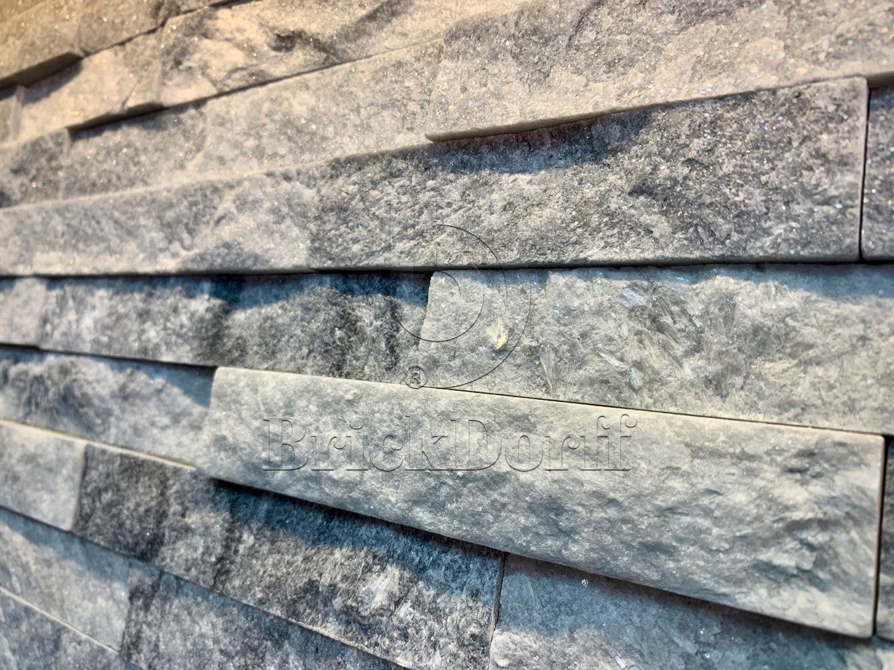 Кварцит бело-серый 1308g 600*150*10-20 мм, натуральный камень для интерьера и фасада BD