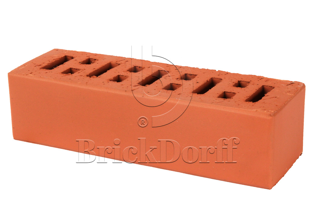 Lode Janka гладкий, 250*85*65 мм, Печной Кирпич керамический пустотелый, терракотовый, красный