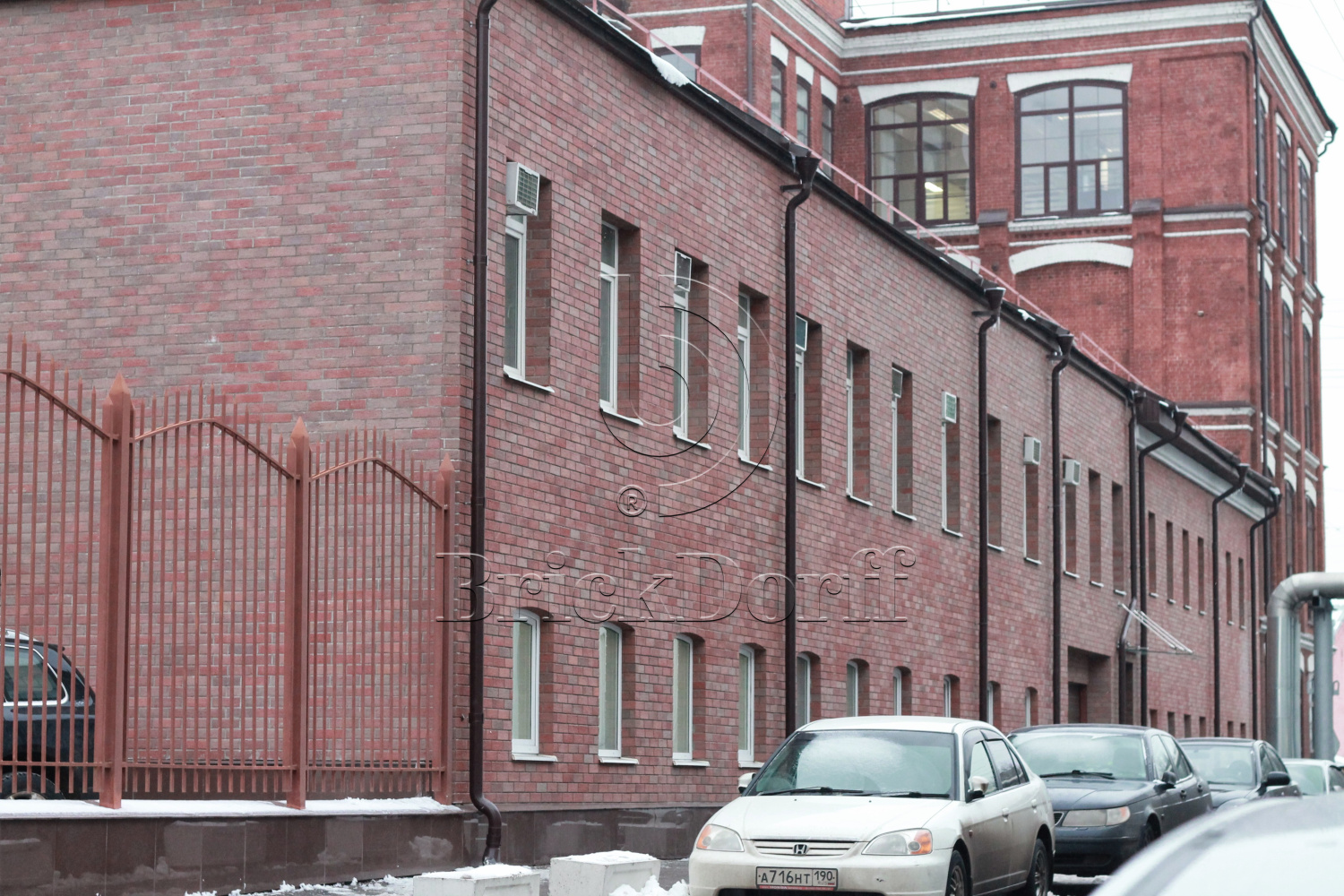 Клинкерная фасадная плитка облицовочная под кирпич Stroeher (Штроер) Keraprotect 416 rotterdam рельефная NF11, 240*71*11 мм