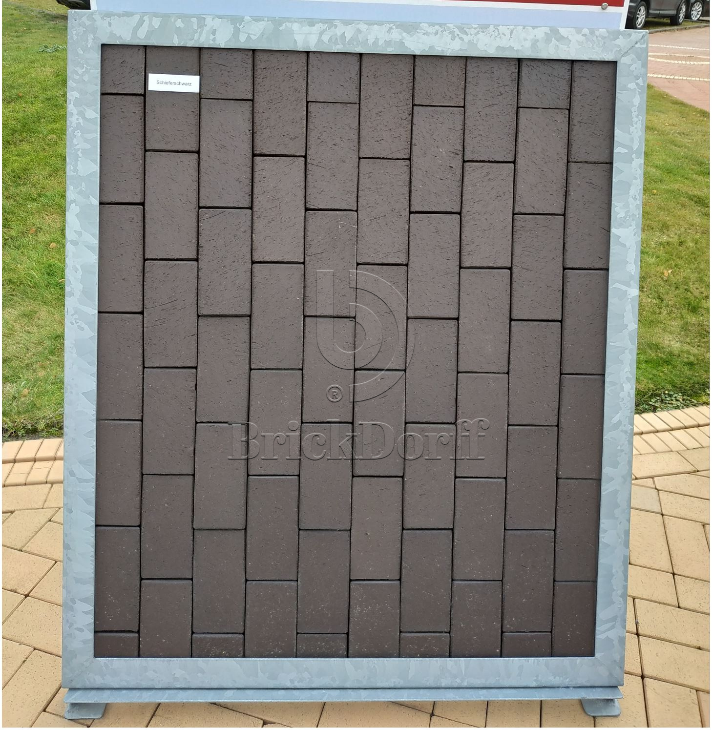 Тротуарная плитка клинкерная ABC Schieferschwarz (Счиеферсчварз), 200*100*20 мм