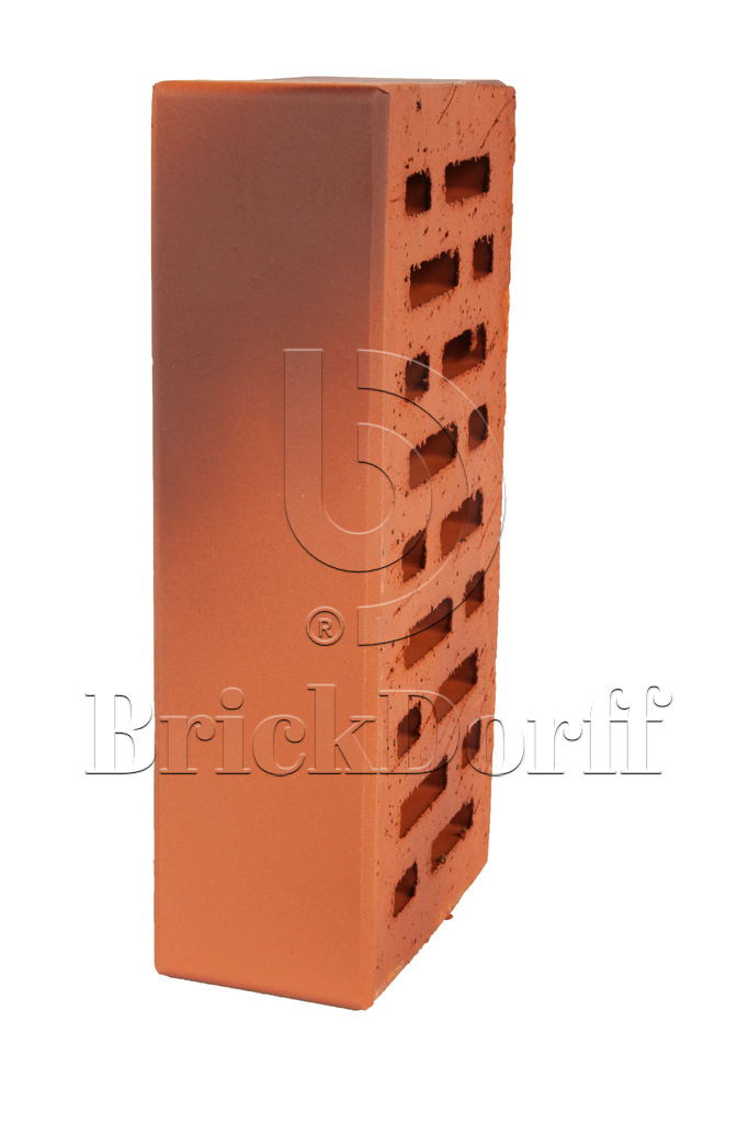 Кирпич клинкерный облицовочный красный терракотовый, Lode CAMELEO гладкая, 250*120*65 мм