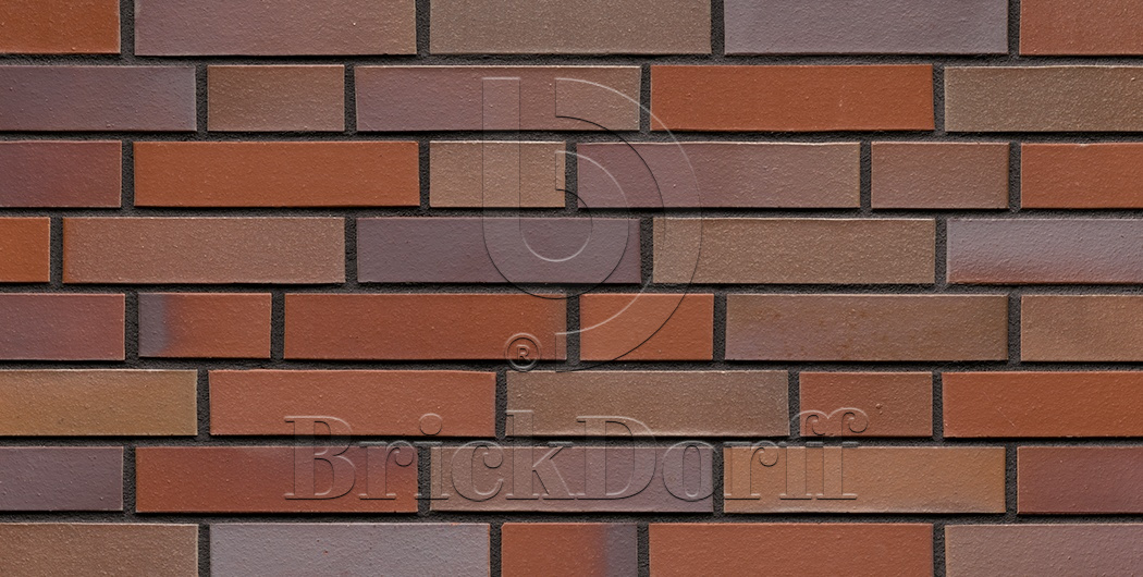 Кирпич облицовочный Клинкерный ABC 5554 Bevergern blau-bunt glatt NF 240*115*71 мм